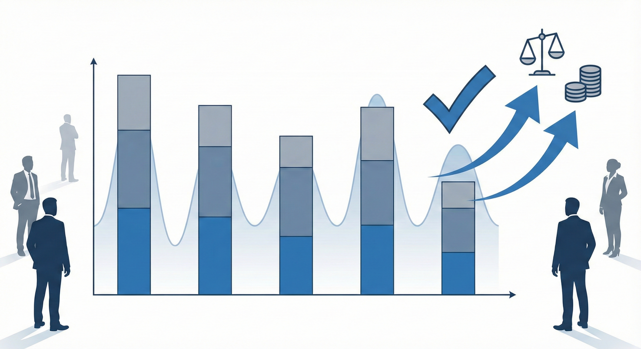 MMMでチャネル寄与を整列させるイメージ
