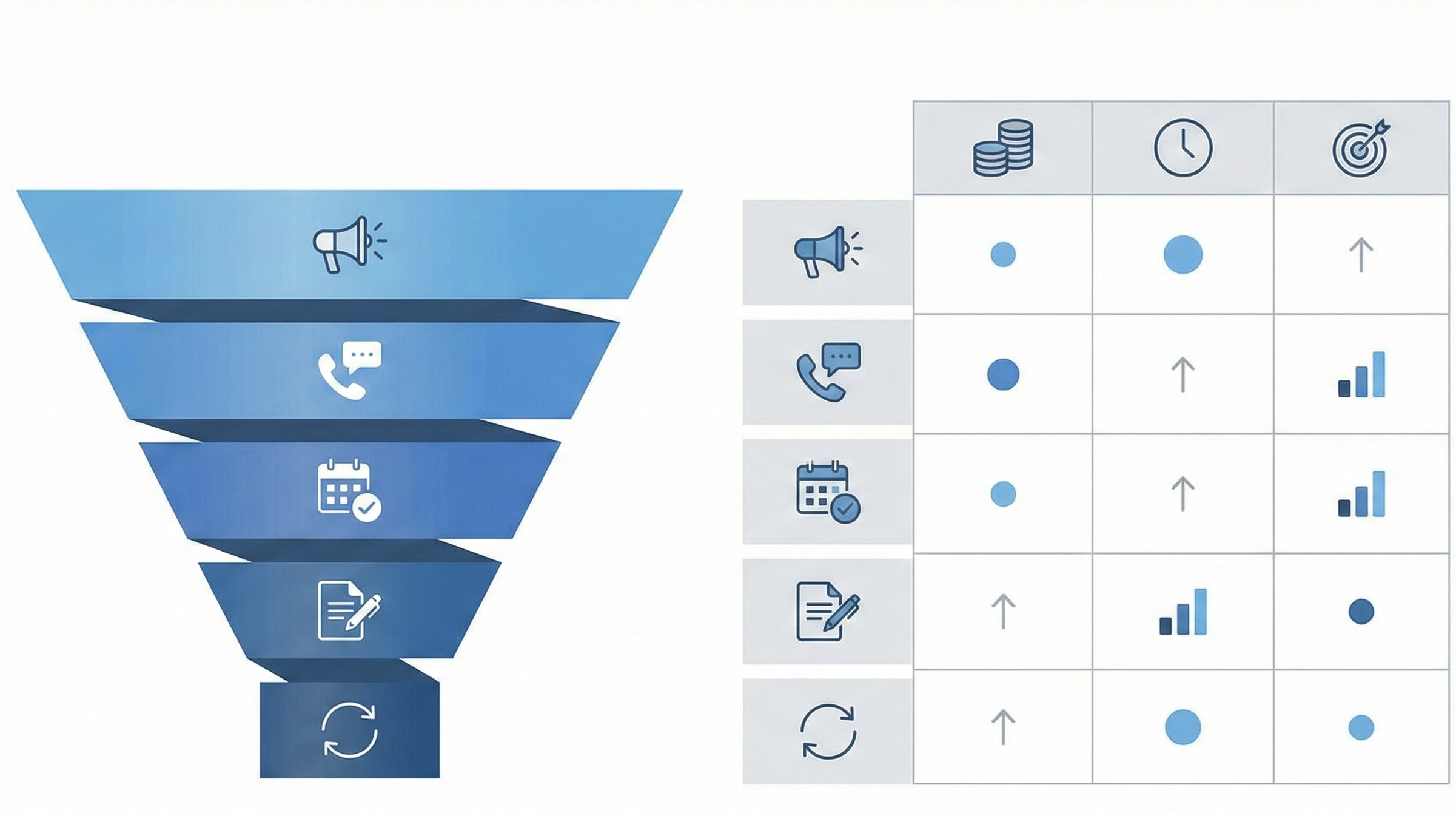 塾の集客ファネルとデータ対応表