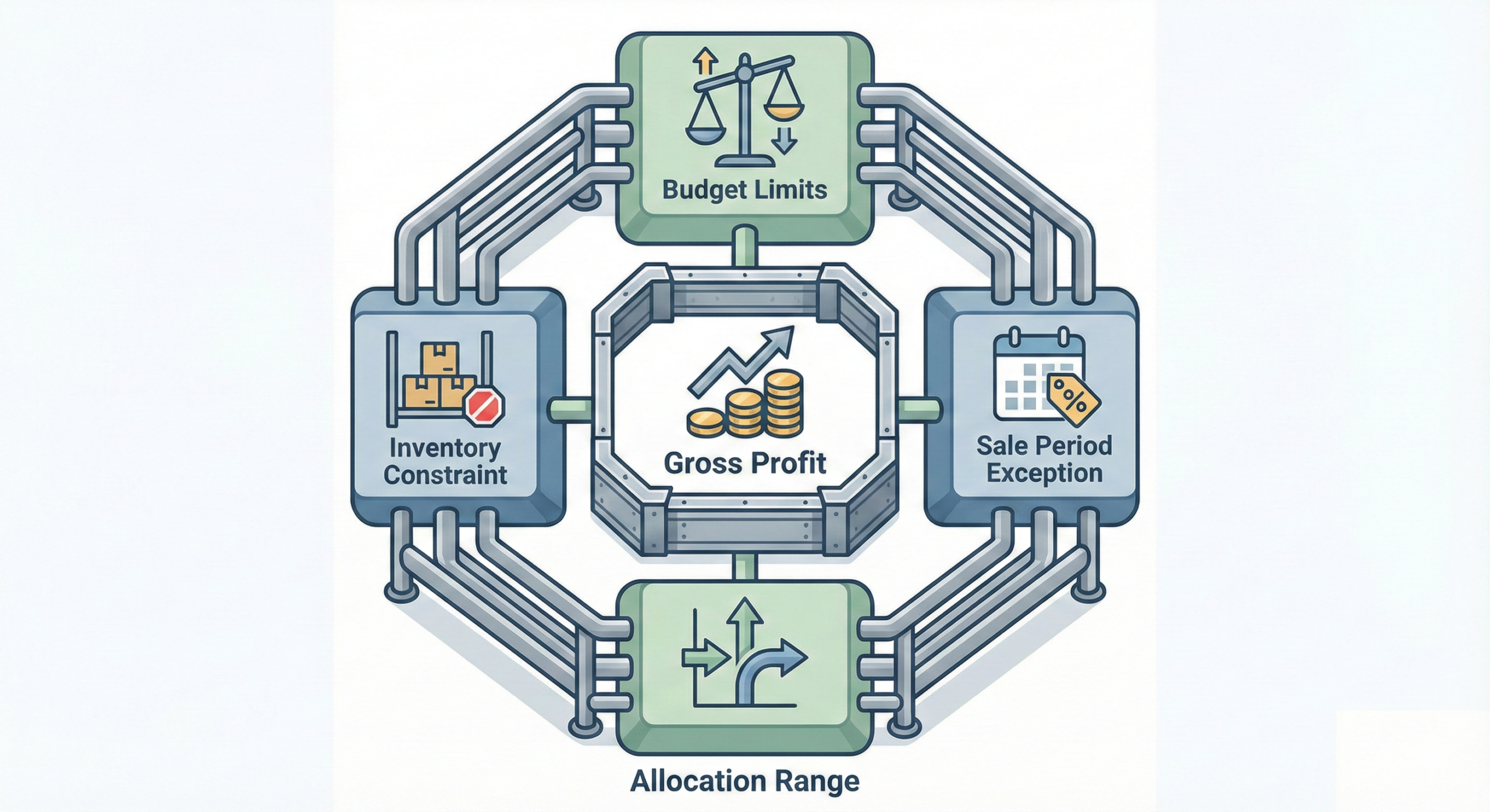 粗利を守るための意思決定ルールの構造図